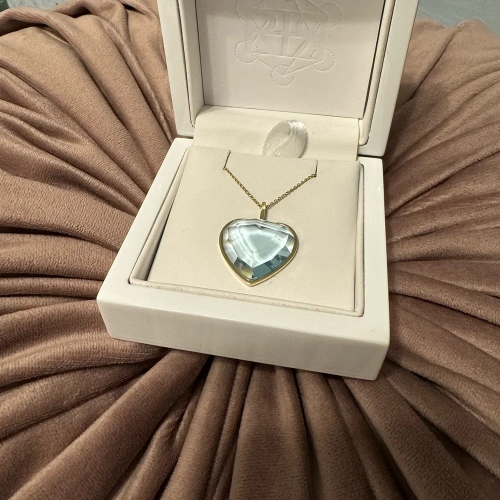 ROCK and RAW Blue Topaz Heart Talisman (Large) - Picture 9 of 9